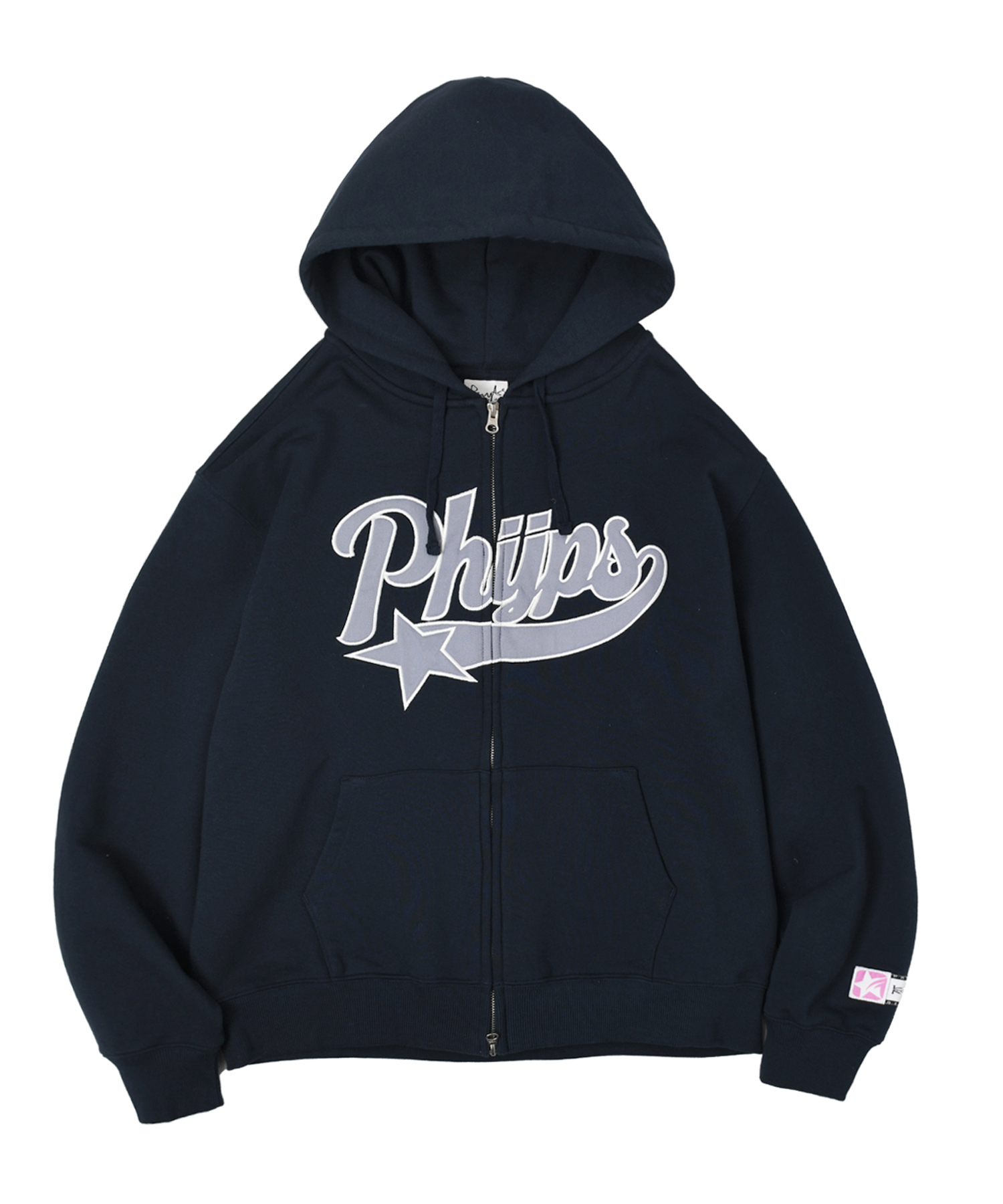 人気海外ブランドアイテム｜ファッション通販 LOGO TAIL STAR PHYPS | MUSINSA hooded UP_NAVY ZIP トップス
