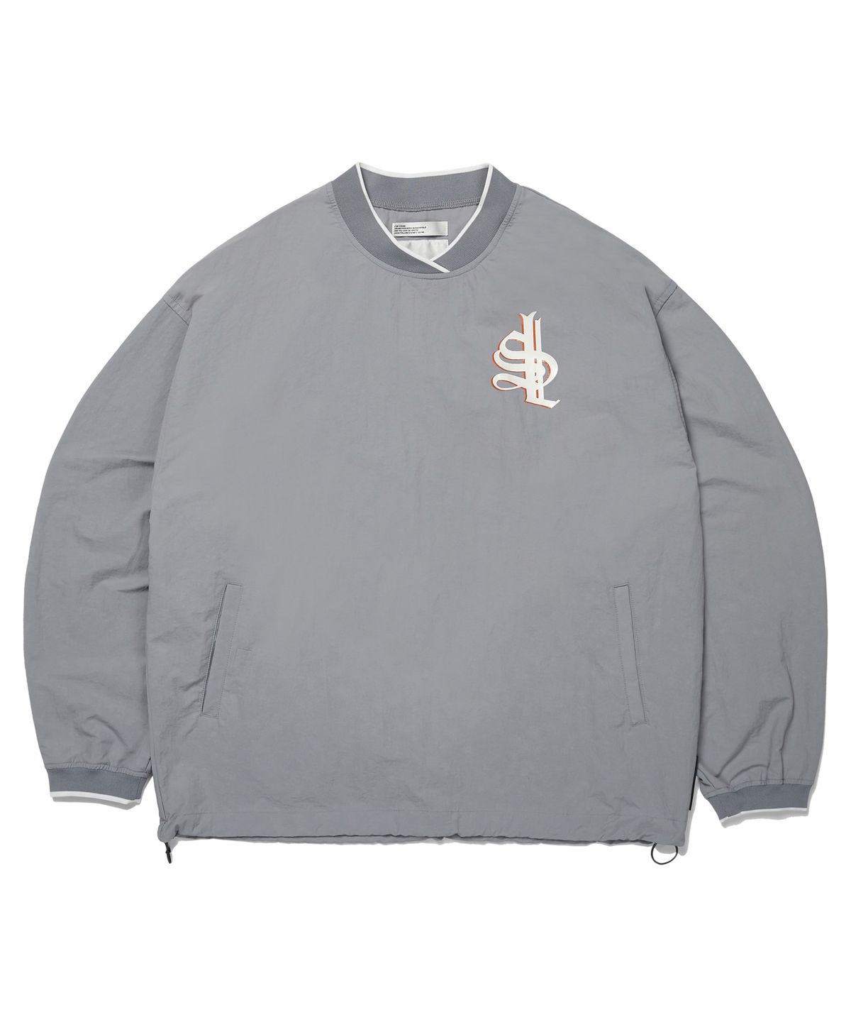 사운즈라이프(SOUNDSLIFE) SL Logo Woven Pullover Grey