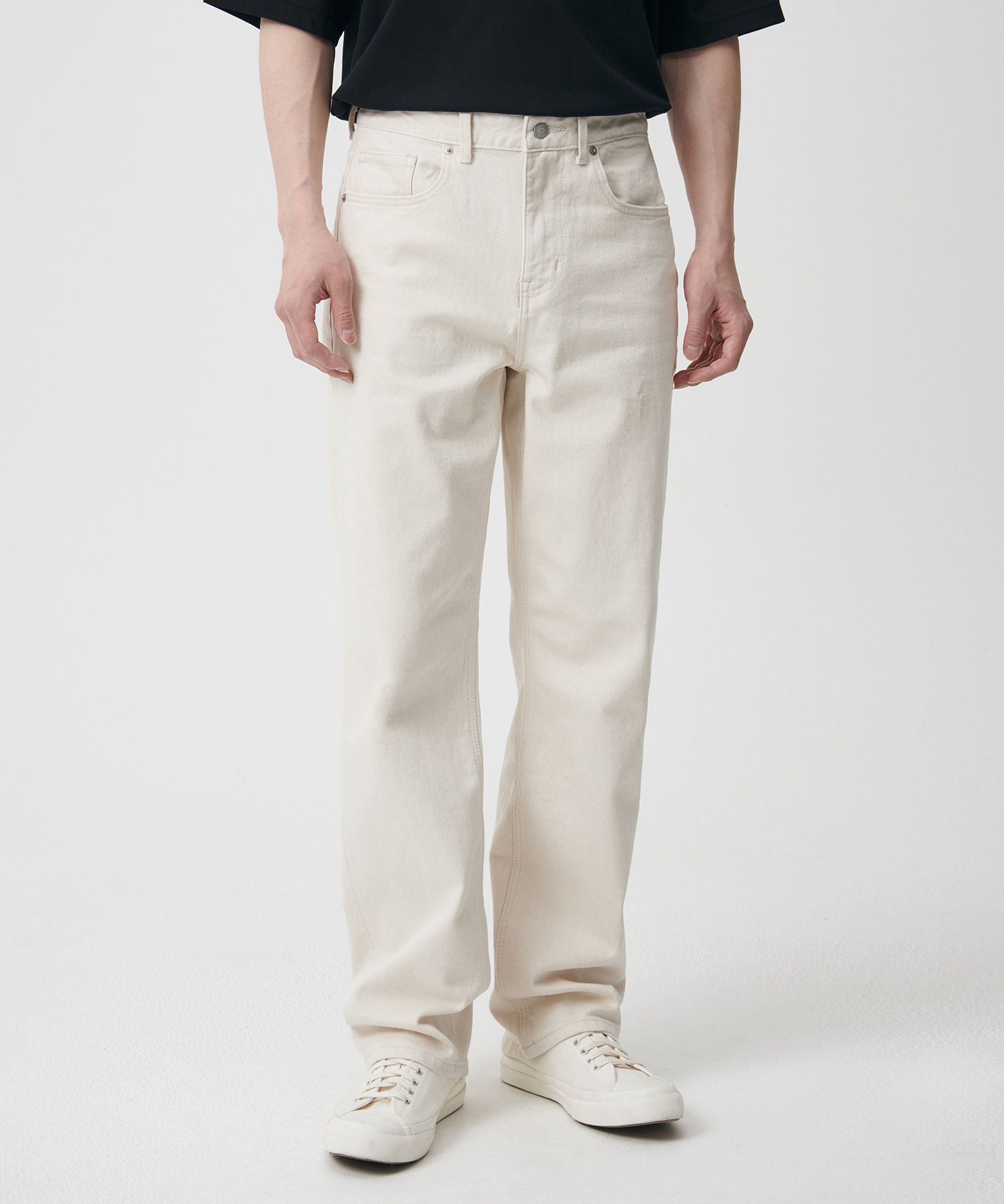 ★MUSINSA STANDARD★ CALIK Regular Fit Denim Pants Cream MMC MUSINSA | MUSINSA STANDARD CALIK Regular Fit Denim Pants [Cream]