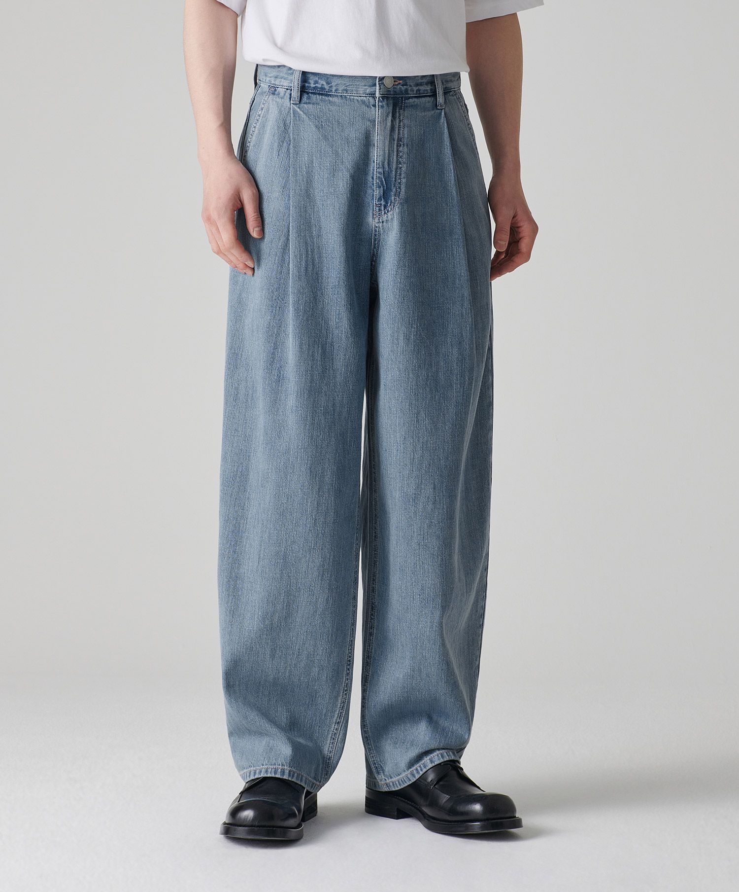 ★MUSINSA STANDARD★ Linen-like semi-balloon denim pants dar MUSINSA | MUSINSA STANDARD Linen-like semi-balloon denim