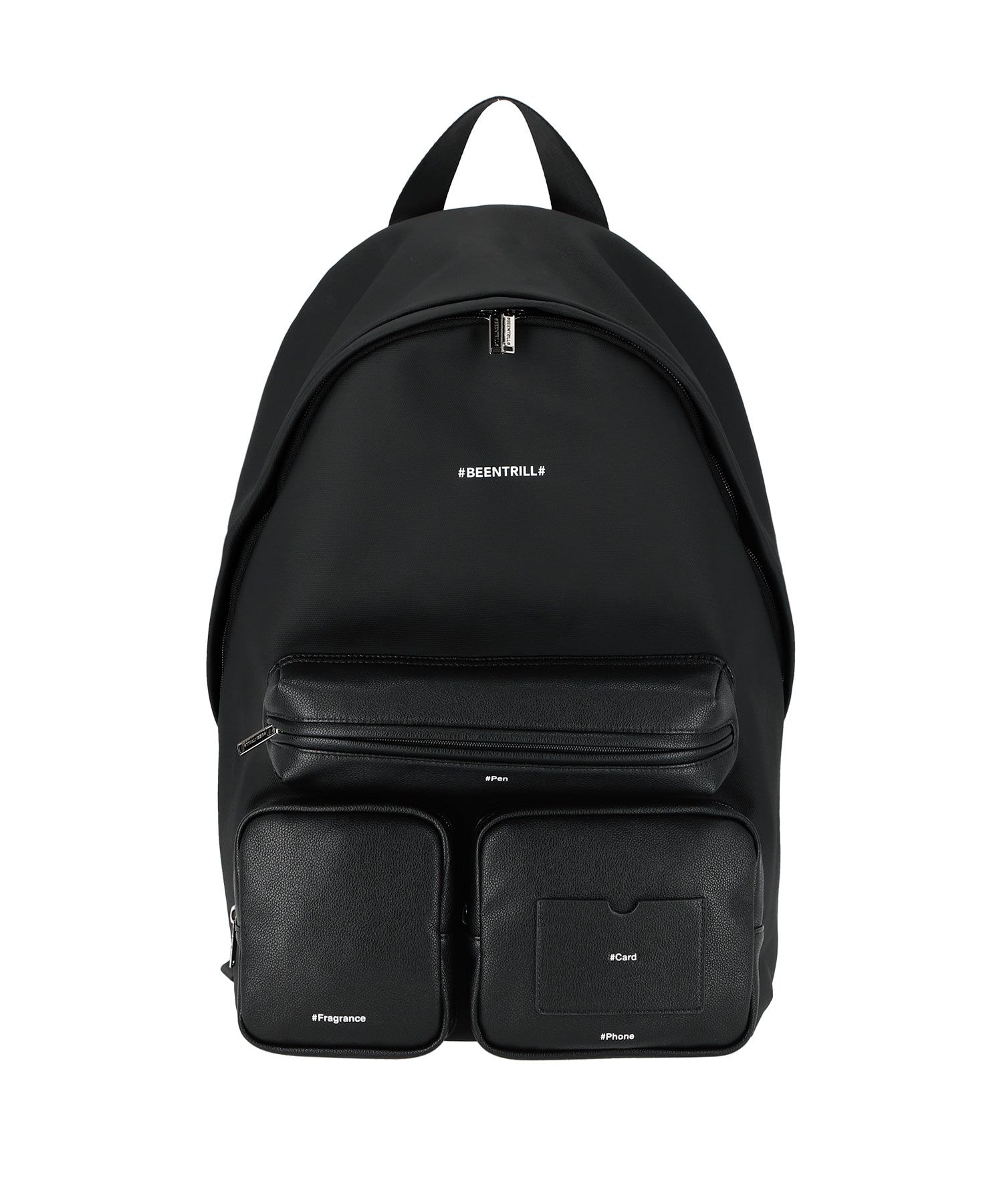 [BEENTRILL]★ABLO VEGAN LEATHER BACKPACK Laptop Backpack Vegan Leather Black Backpack MUSINSA