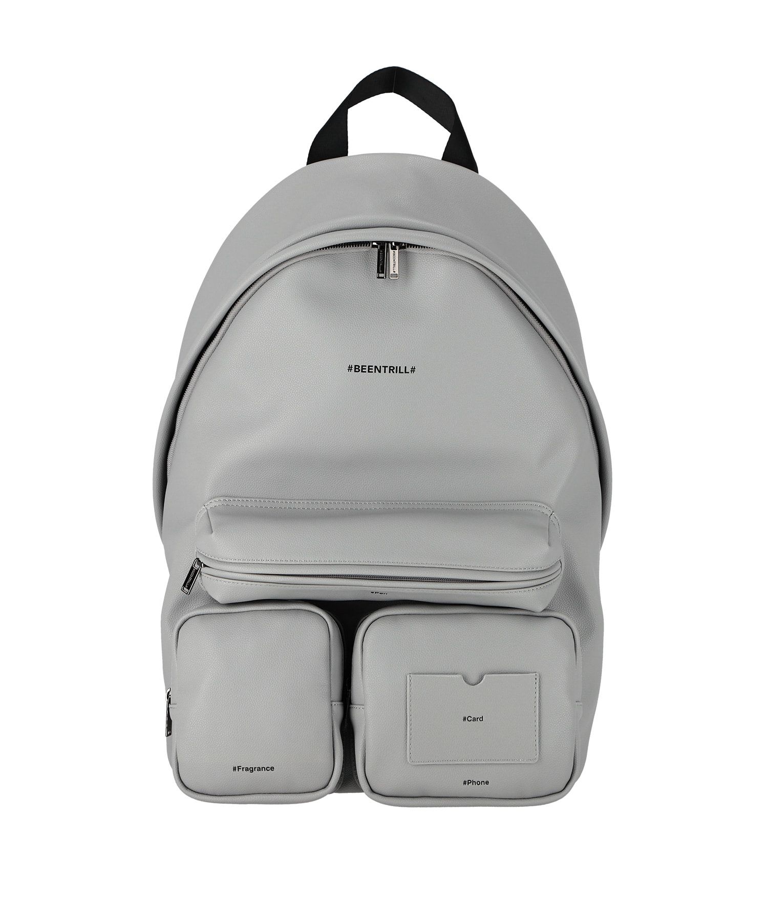 MUSINSA | BEENTRILL NEWYORK Ablo Vegan Leather Backpack (Gray)