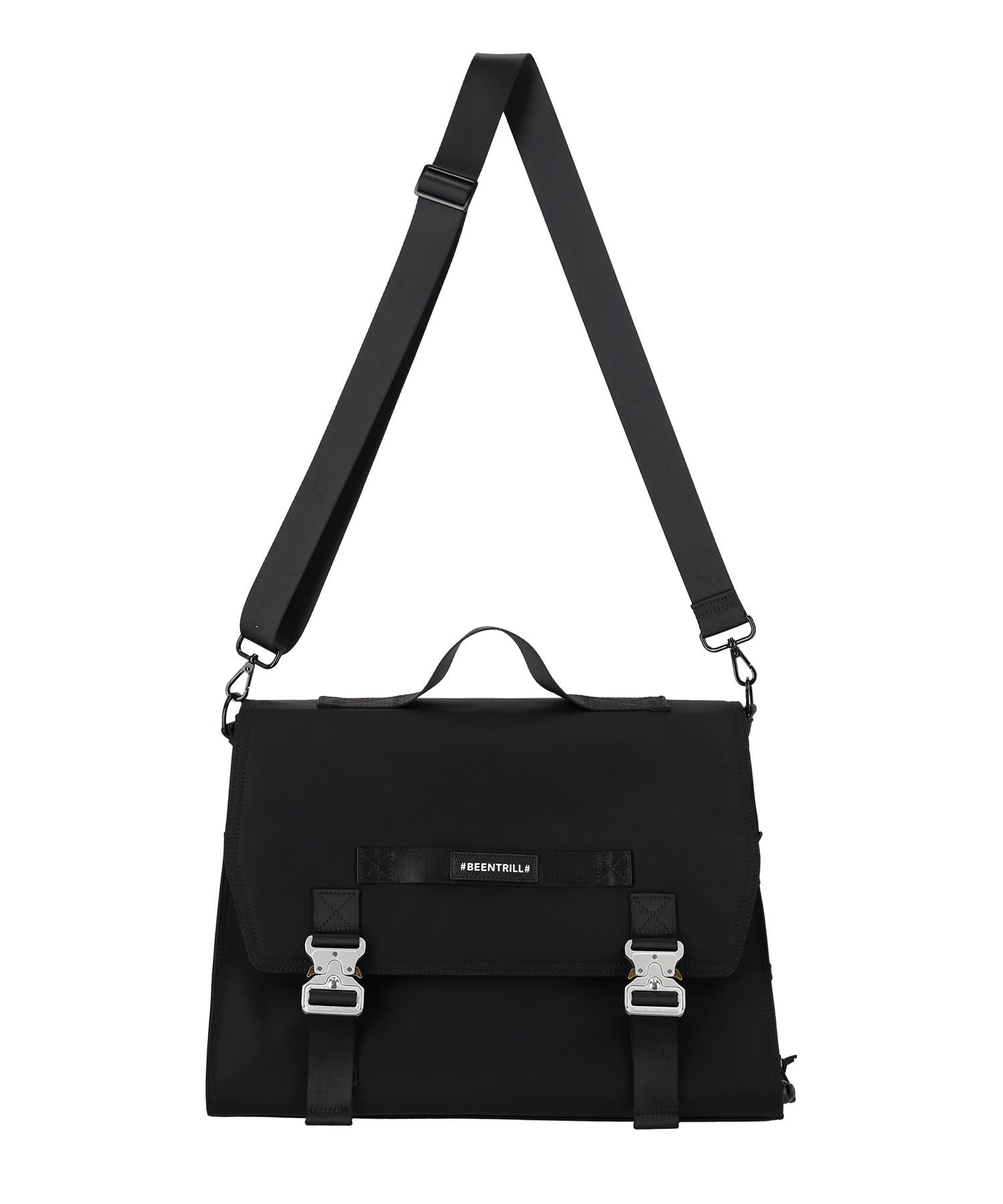 [BEENTRILL]★WILLIAMS BUCKLE MESSENGER BAG MUSINSA | BEENTRILL Williams buckle messenger bag (black)