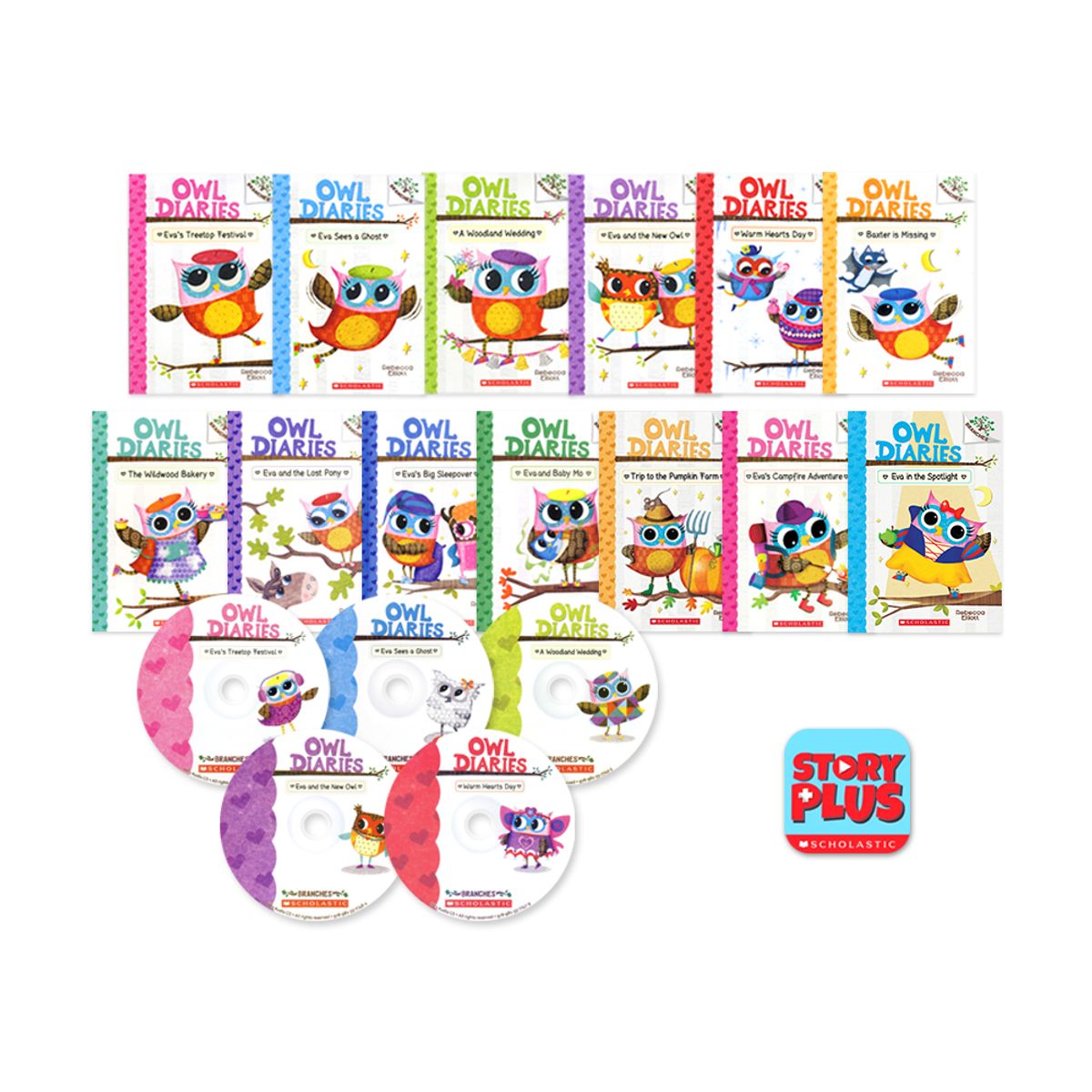 언어세상(LANGUAGE WORLD) Owl Diaries #1-13 Set (with CD+StoryPlus+Wordbook)