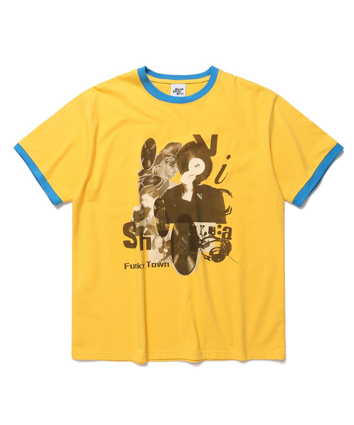 카비시(CAVISH) RINGER COLLAGE SS TEE YELLOW(CV2DMUT506A)