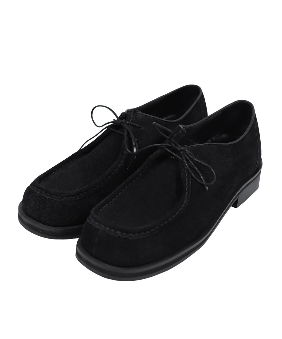 드로우핏(DRAW FIT) 스웨이드 왈라비 모크 슈즈 [BLACK]