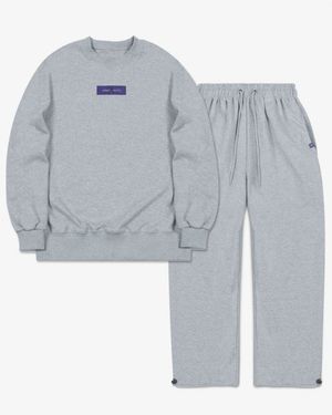 트레이닝 스웨트 셋업 (멜란지그레이)