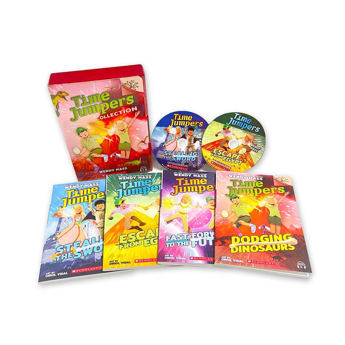 언어세상(LANGUAGE WORLD) Time Jumpers #1-4 Box Set (with CD+StoryPlus+Wordbook)