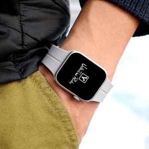 VRA260-GY 애플워치 호환 8 7 6 SE 5 4 3 2 1 마그네틱 버클 소프트 실리콘 스트랩 밴드