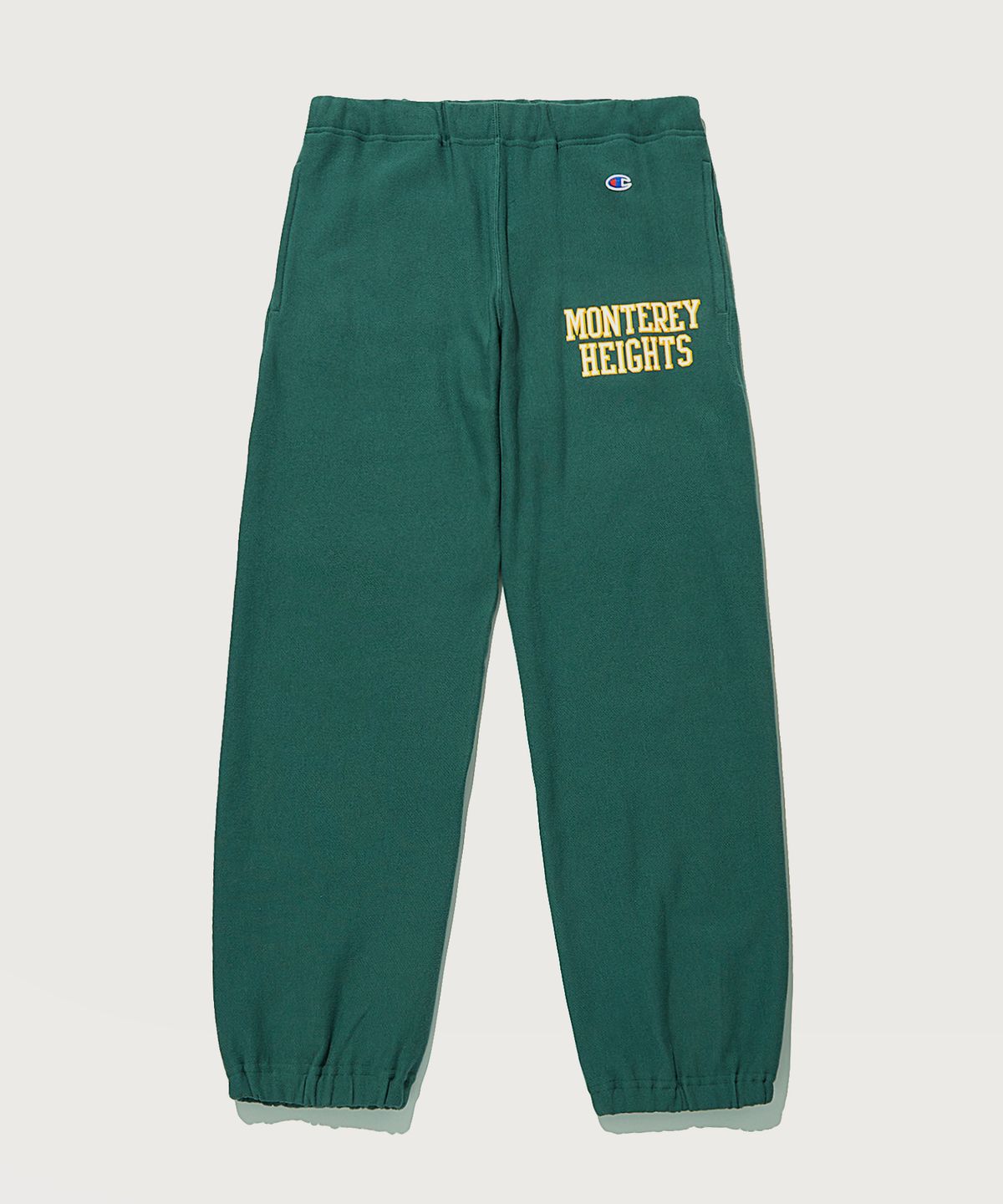 챔피온(CHAMPION) 리버스위브 프렌치테리 그래픽 밴딩 조거 팬츠 Normal Green