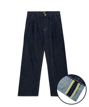 네프 셀비지 투턱 와이드 팬츠