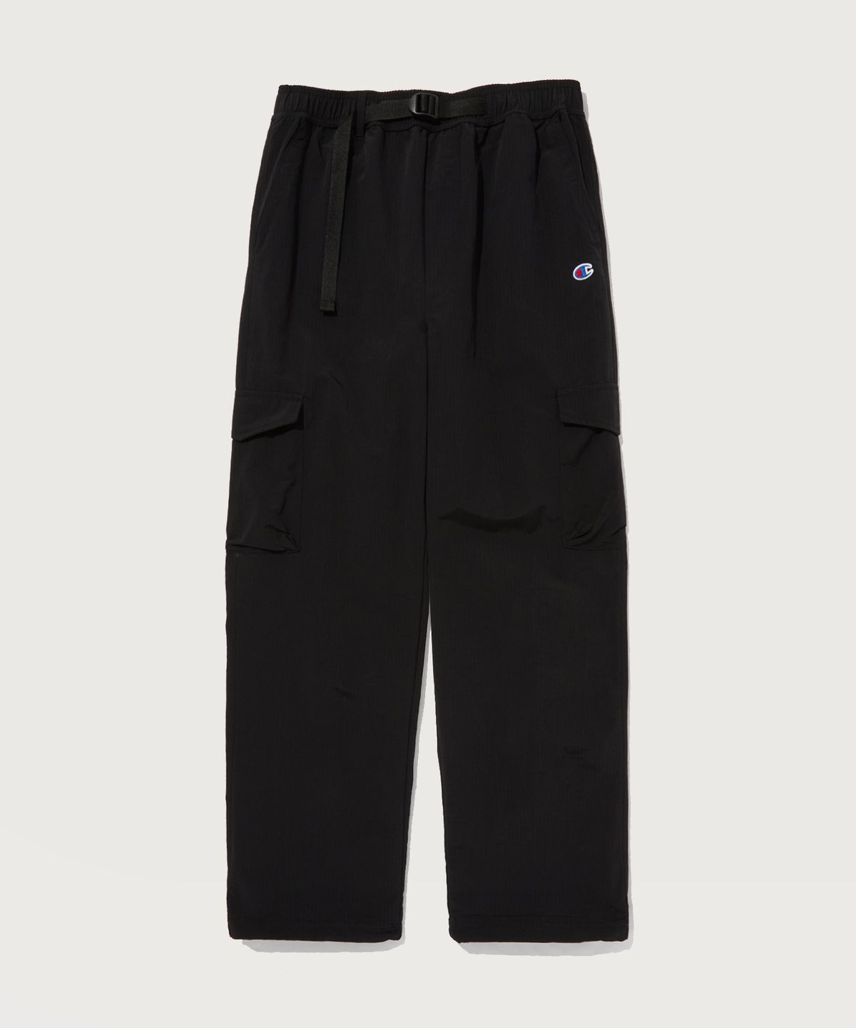 챔피온(CHAMPION) C로고 우븐 벨티드 카고 팬츠 Black