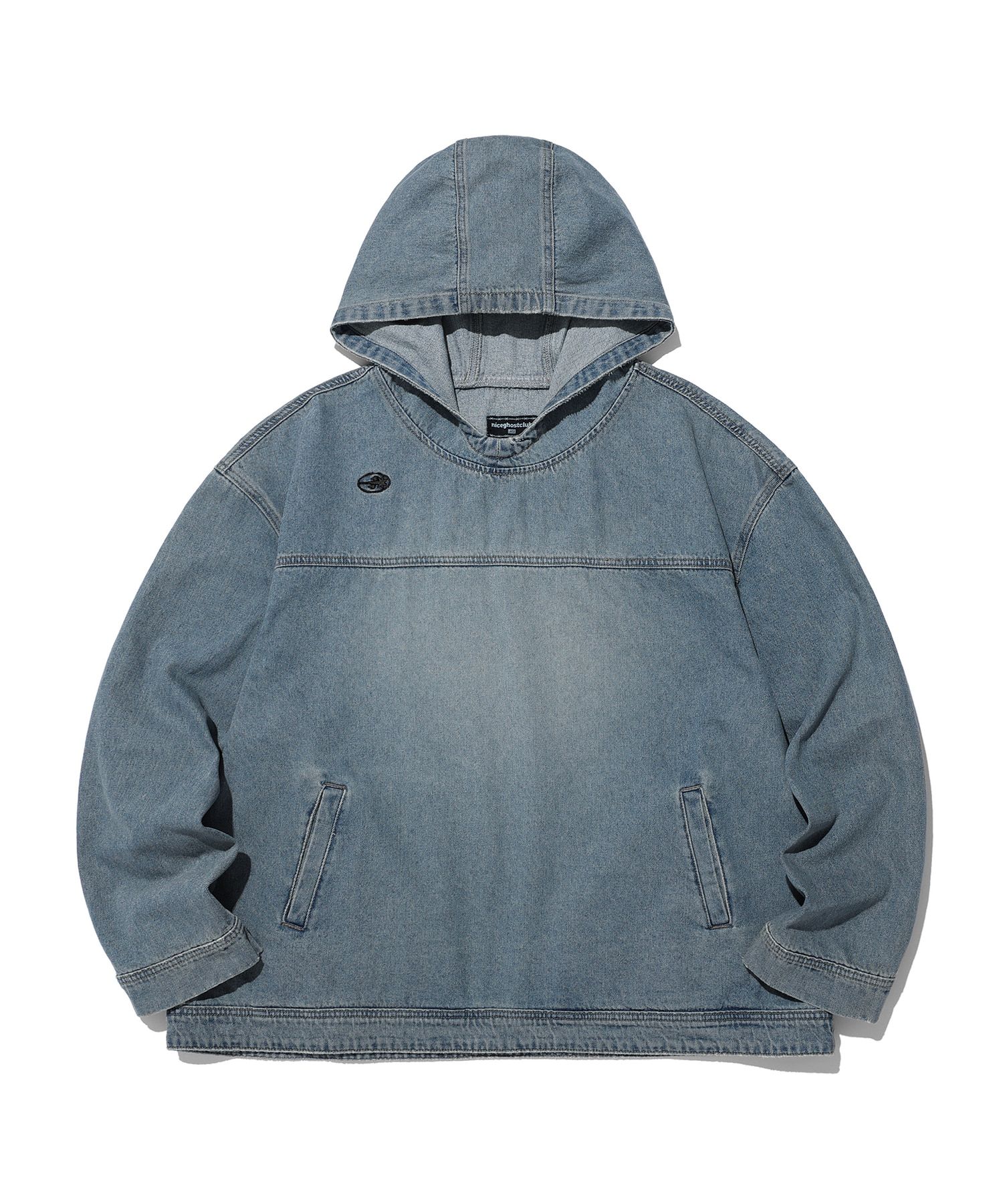 ジャケット [NICEGHOSTCLUB]DENIM PULL OVER JACKET_BLACK(NG2DSUD122A) MUSINSA公式 | NICE GHOST CLUB DENIM PULL OVER JACKET_BLACK
