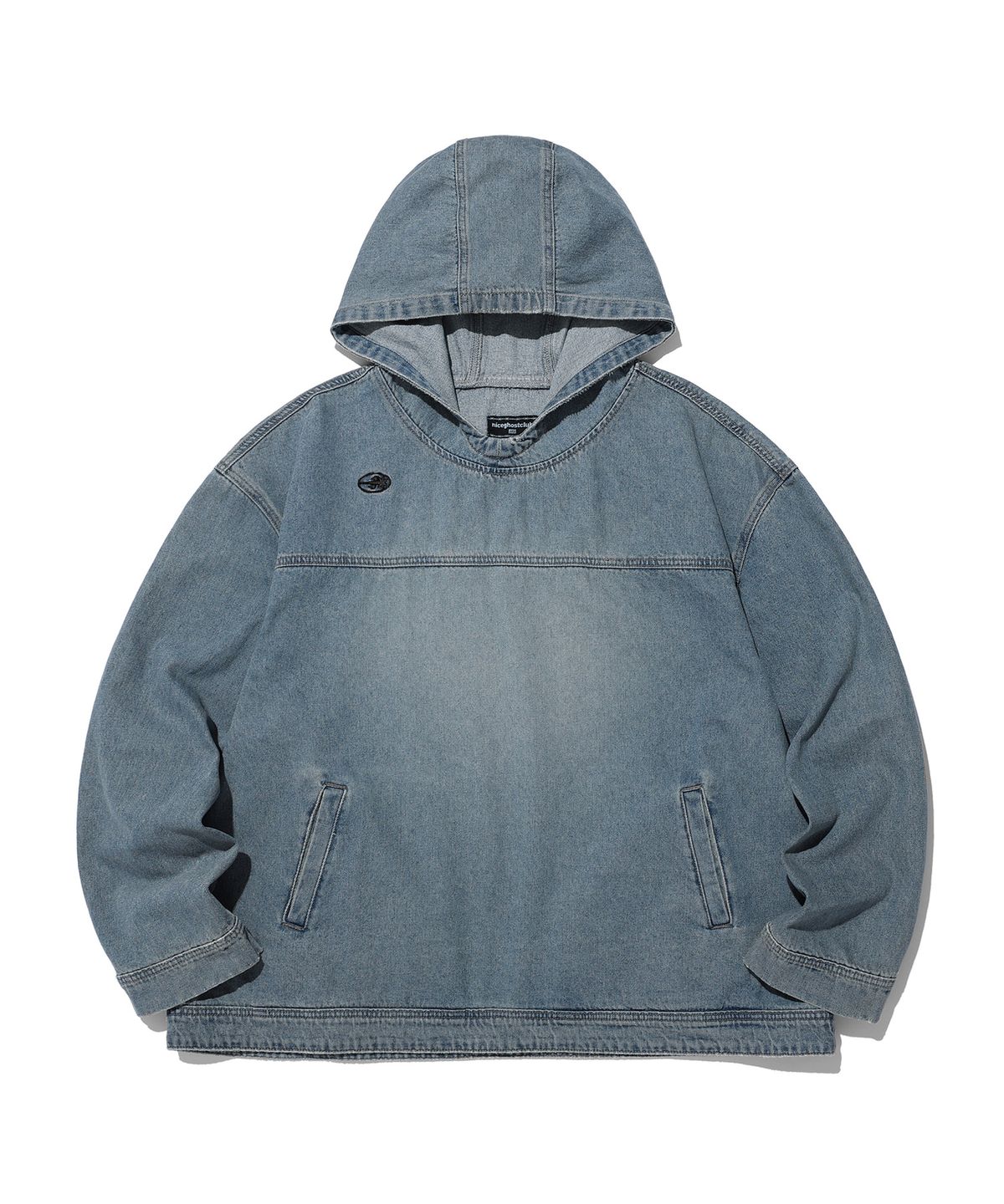 나이스고스트클럽(NICEGHOSTCLUB) DENIM PULL OVER JACKET_BLUE(NG2DSUD122A)