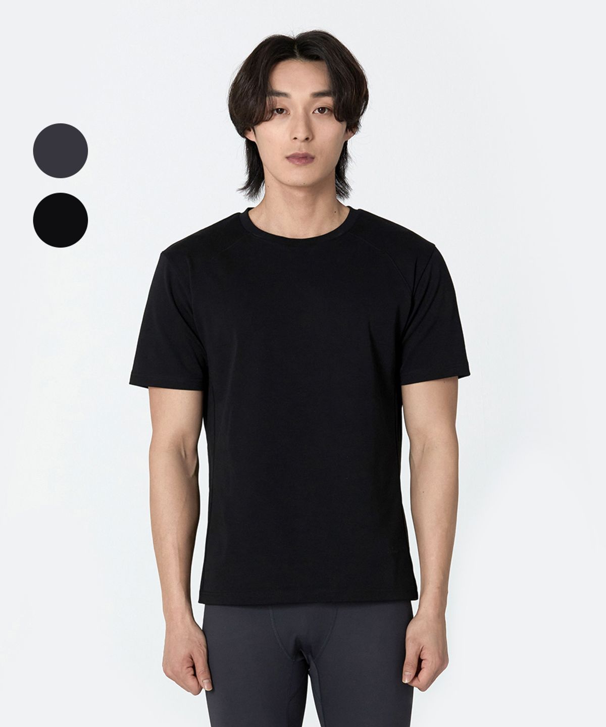 무신사 스탠다드 스포츠(MUSINSA STANDARD SPORTS) 코튼에어 머슬핏 라글란 숏슬리브 (2color)