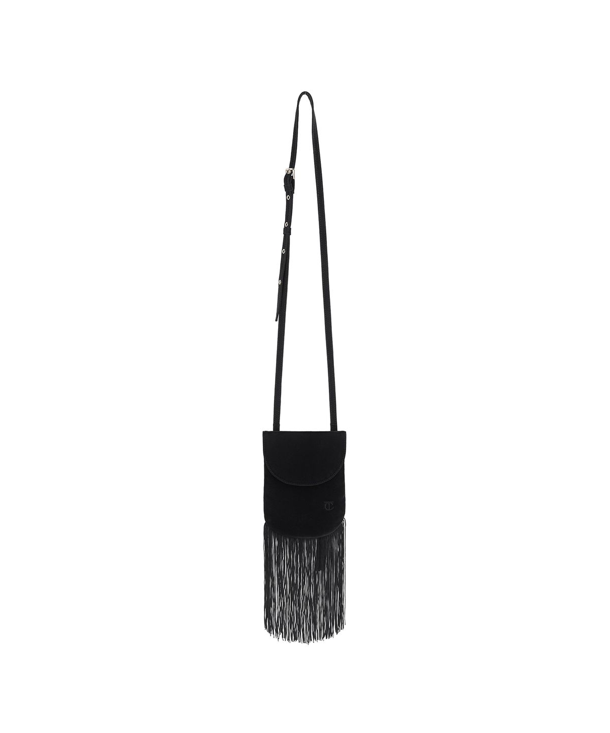커렌트(CURRENT) WESTERN FRINGE MINI BAG [BLACK]