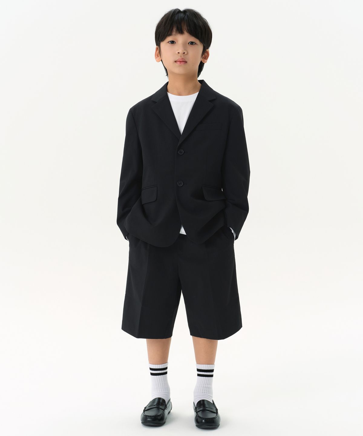 무신사 스탠다드 키즈(MUSINSA STANDARD KIDS) 베이식 블레이저 [블랙]