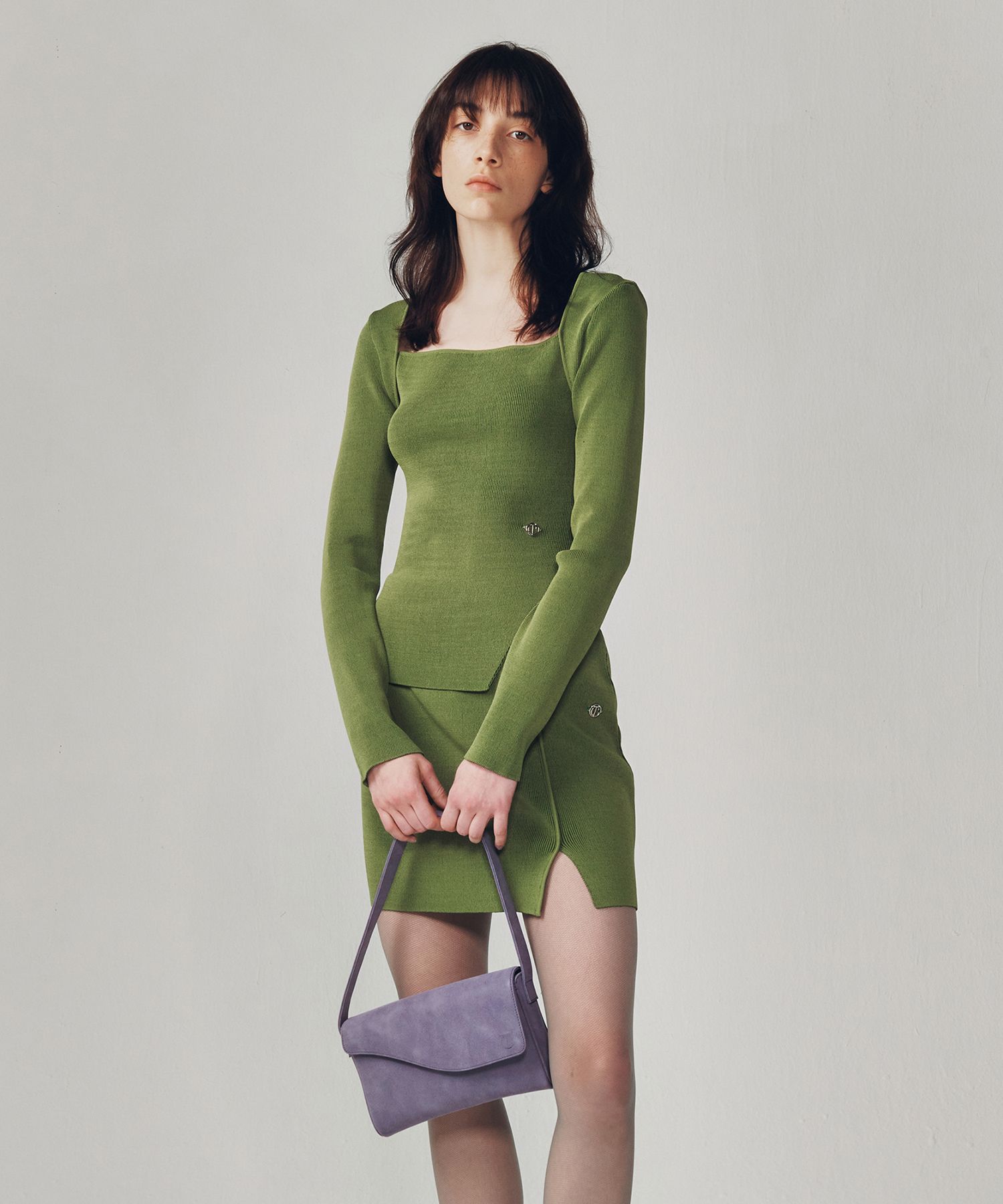 ★TOUT Y EST★ ASYMMETRIC SYMBOL SHOULDER BAG LIGHT VIOLET M MUSINSA | CURRENT ASYMMETRIC SYMBOL SHOULDER BAG [LIGHT VIOLET]