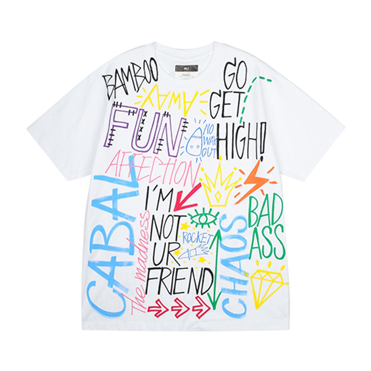 더 매드니스(THE MADNESS) HAND WORK FFUN T-SHIRTS_WH