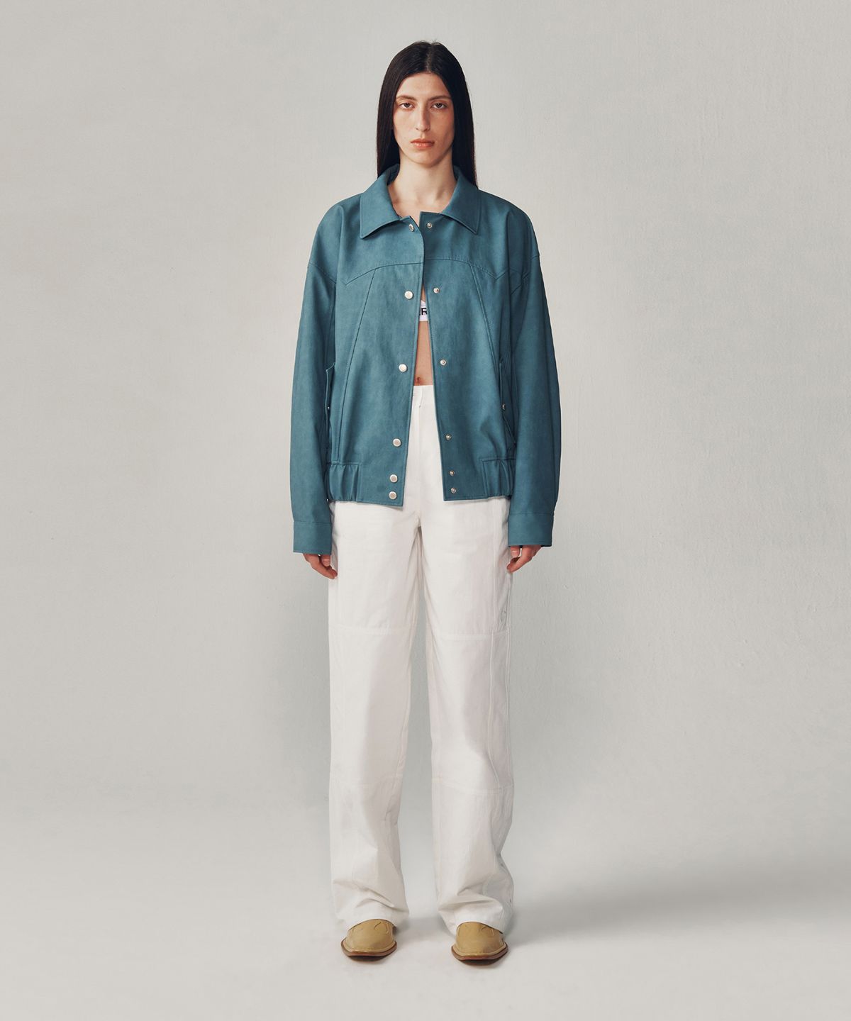 커렌트(CURRENT) STRAIGHT COTTON PANTS [WHITE]