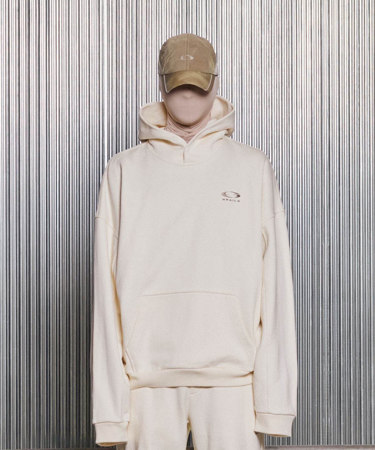 그레일즈(GRAILZ) ESSENTIAL OVERSIZED HOODIE [CREAM]