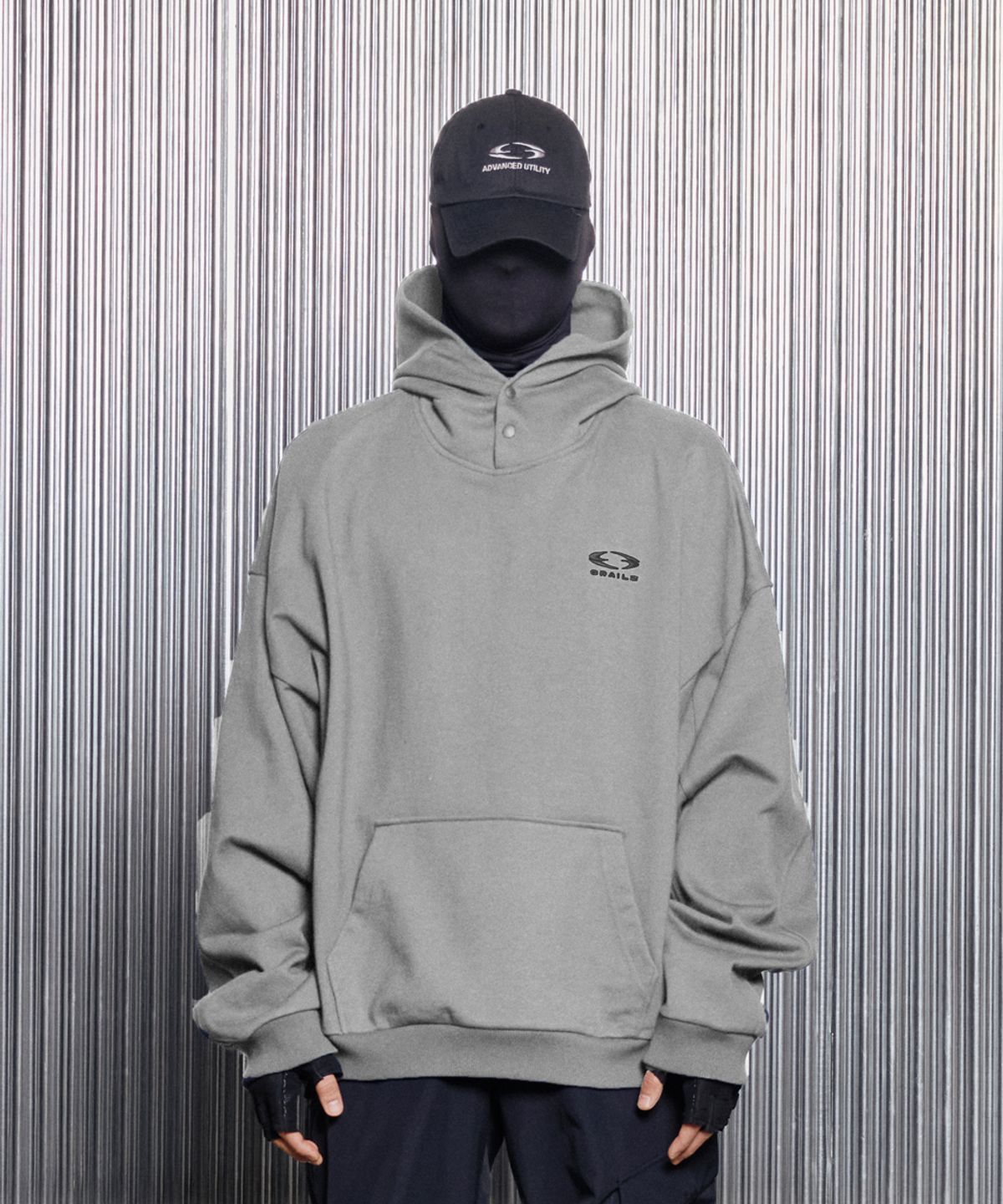 그레일즈(GRAILZ) ESSENTIAL OVERSIZED HOODIE [GREY]