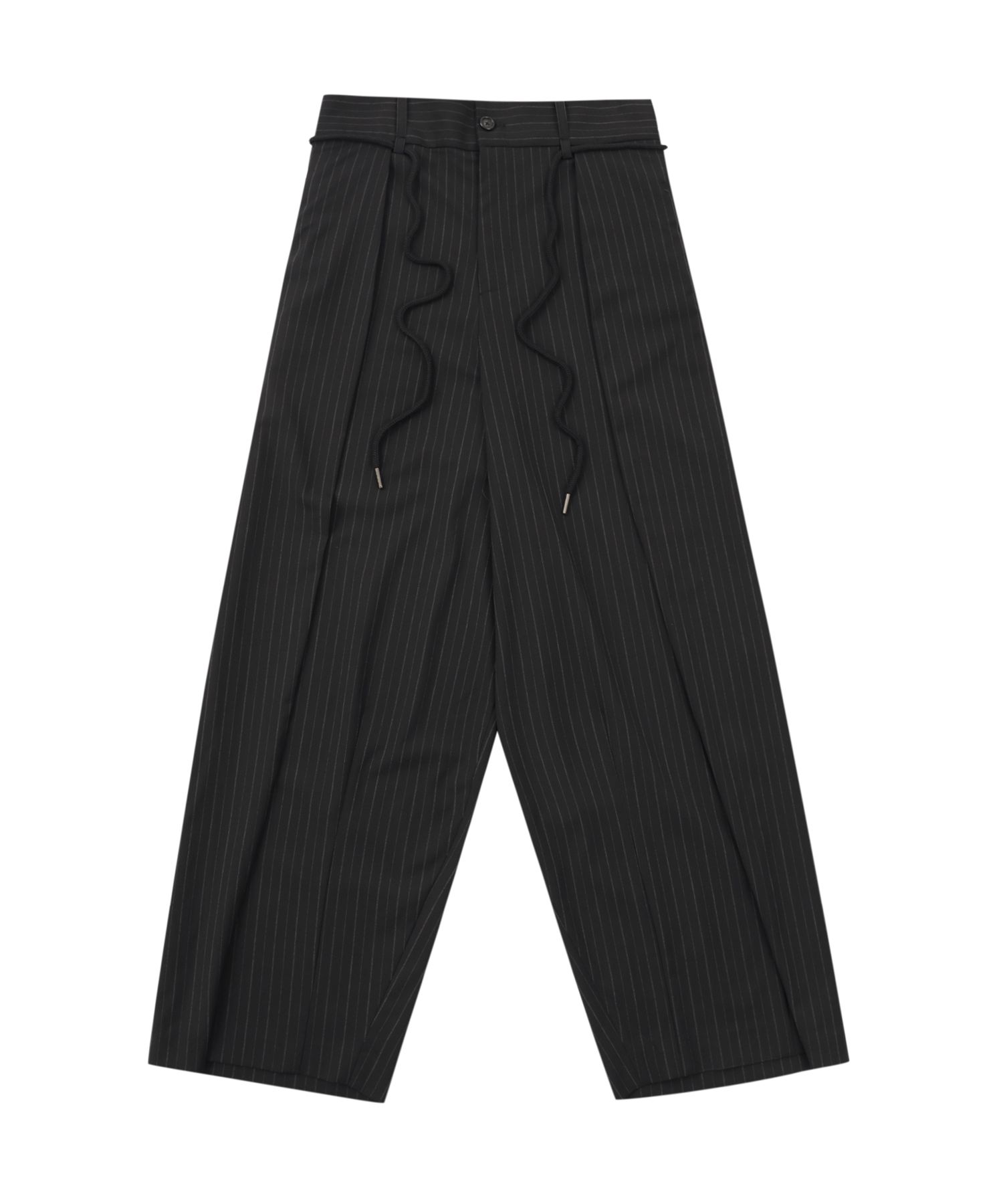 【AJO AJOBYAJO】24FW★ One Tuck Oversized Stripe Trousers MUSINSA | AJOBYAJO One Tuck Oversized Stripe Trousers [BLACK]