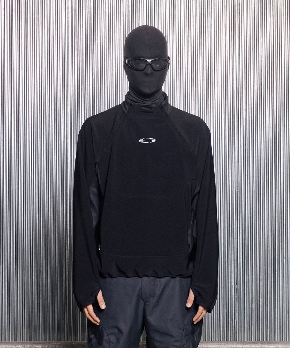 MUSINSA | GRAILZ HALF ZIP PULL OVER [BLACK]