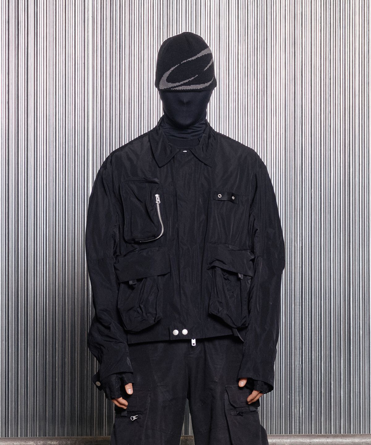 그레일즈(GRAILZ) MULTI POCKET TRUCKER JACKET [BLACK]