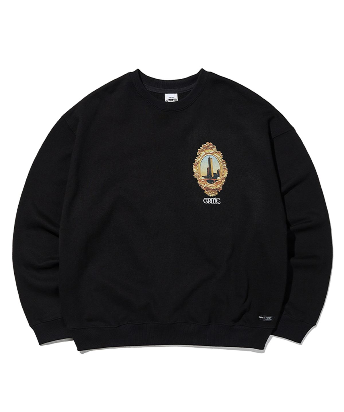 크리틱(CRITIC) Skyscraper Badge Sweatshirt Black