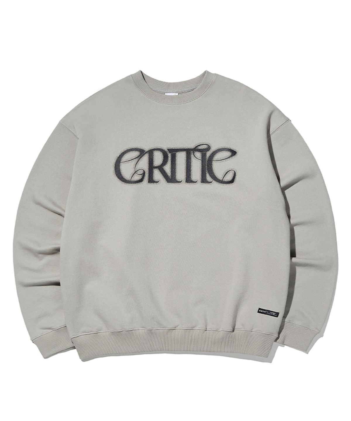 크리틱(CRITIC) Shine Logo Sweatshirt Grey
