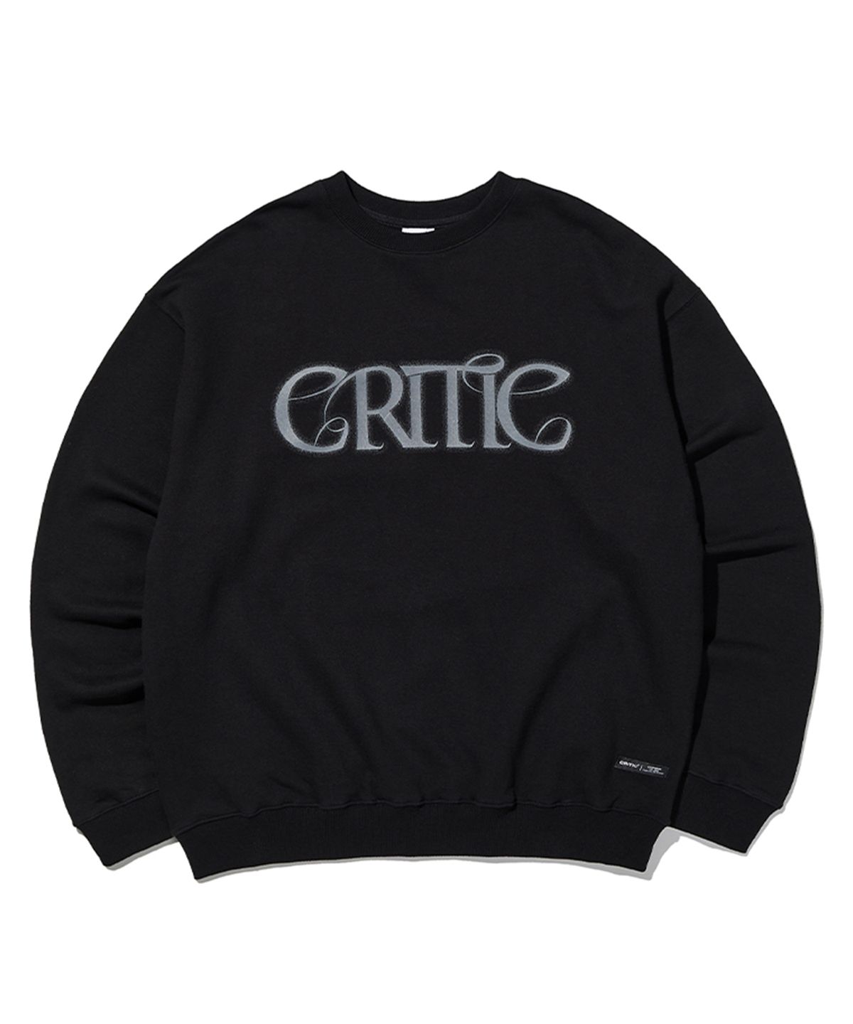 크리틱(CRITIC) Shine Logo Sweatshirt  Black