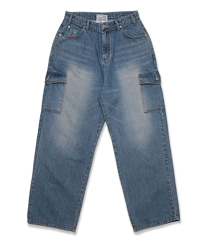 PK WRESTLER CARGO WORK PANTS_DENIM BLUE