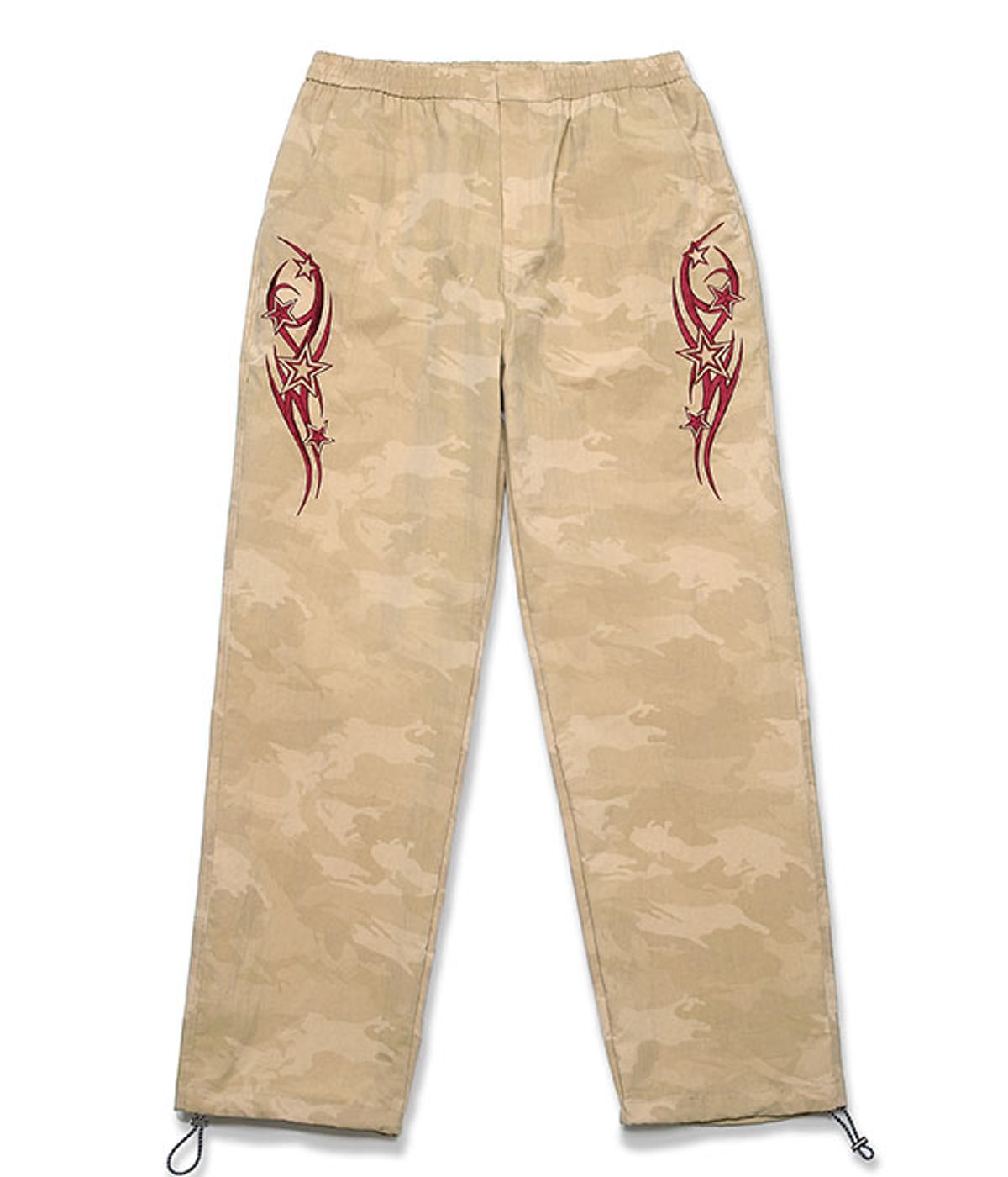 유쓰배쓰(YOUTHBATH) WIDE CAMO STRING BANDING PANTS_BEIGE
