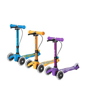 미니 핸드 디럭스 LED (색상선택) 유아 어린이 세발킥보드