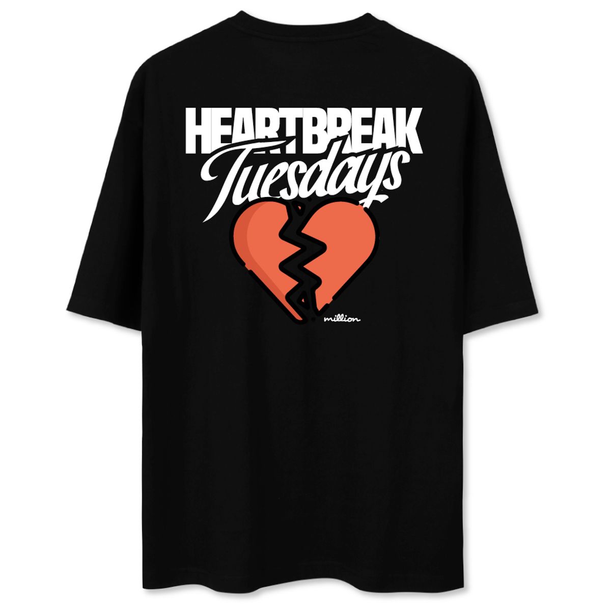 밀리언데이(MILLION DAY) MILLION DOUBLE HEART T-SHIRT