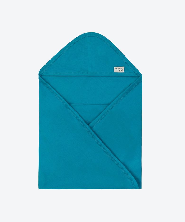 속싸개 겸 목욕수건 : 피콕 블루