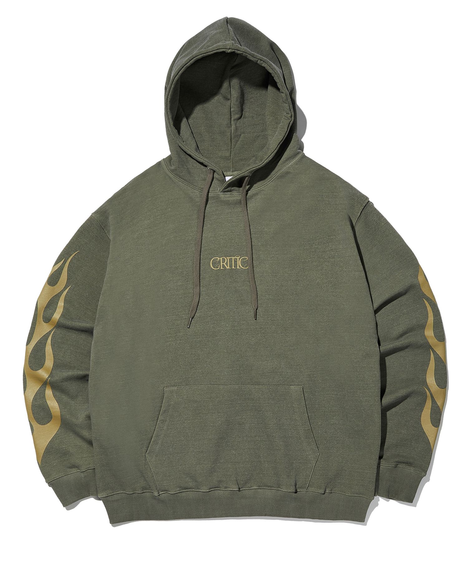 ★韓国の人気★【CRITIC】★PATCH LOGO HOODI.E★パーカー★ ☆OY☆DYED LOGO PATCH HOODIE ZIP UP - BLACK☆正規品/送料込