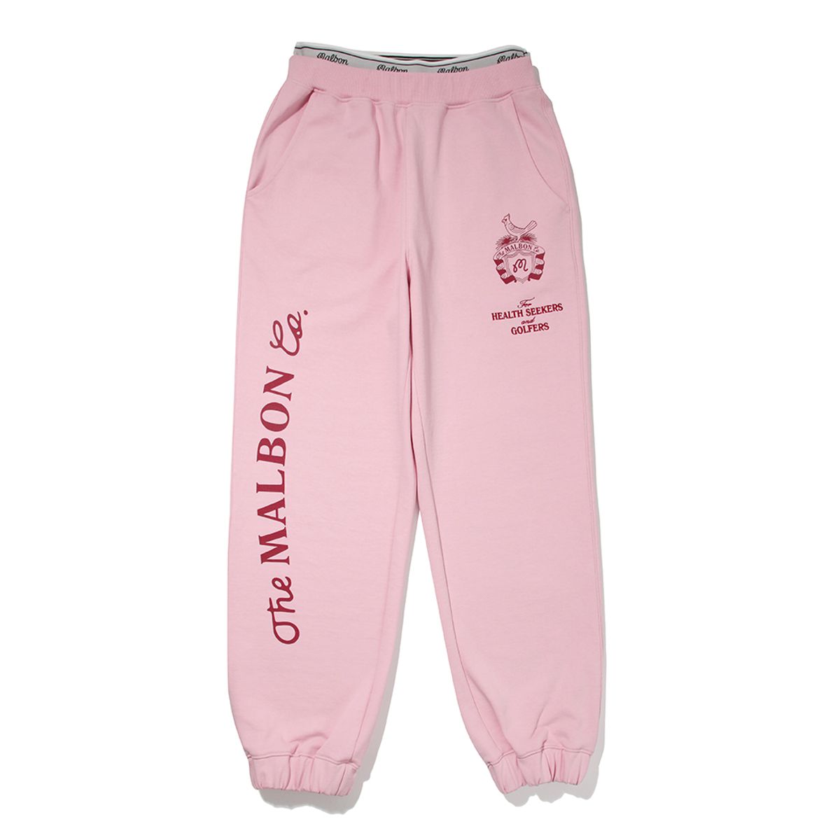말본 골프(MALBON GOLF) 말본 스크립트 스웻팬츠 PINK (WOMAN)