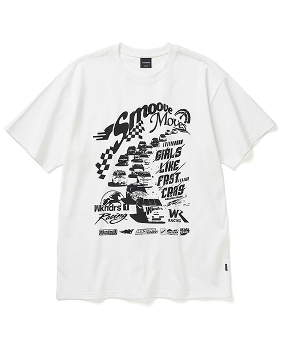위캔더스(WKNDRS) RACING T-SHIRT (WHITE)