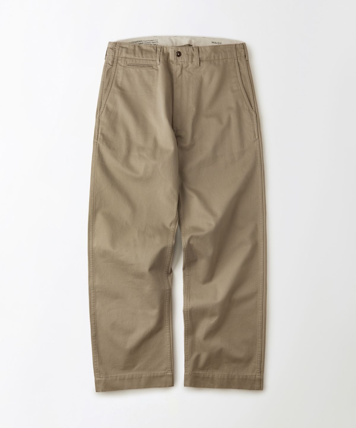 아웃스탠딩(OUTSTANDING) OFFICER CHINO PANTS_KHAKI