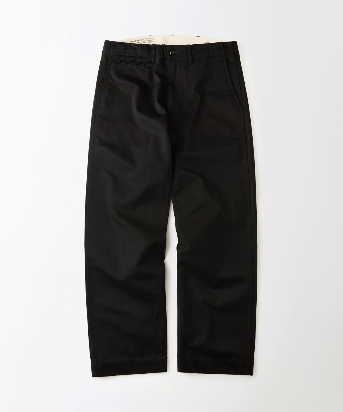 아웃스탠딩(OUTSTANDING) OFFICER CHINO PANTS_BLACK