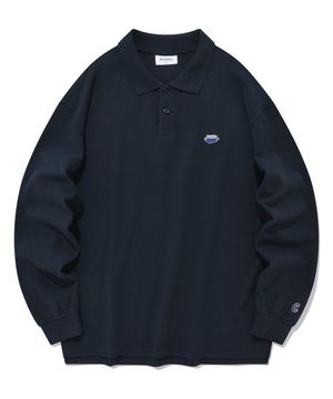 피케 웨일 로고 롱슬리브 네이비