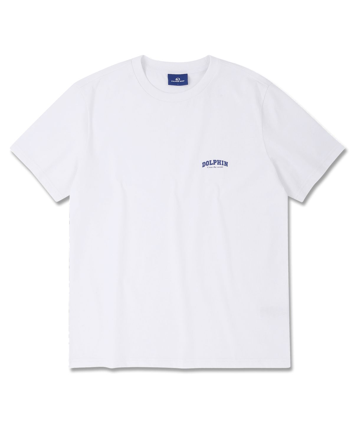 돌핀웨이브어패럴(DOLPHIN WAVE APPAREL) 돌핀 아치로고 티셔츠 화이트