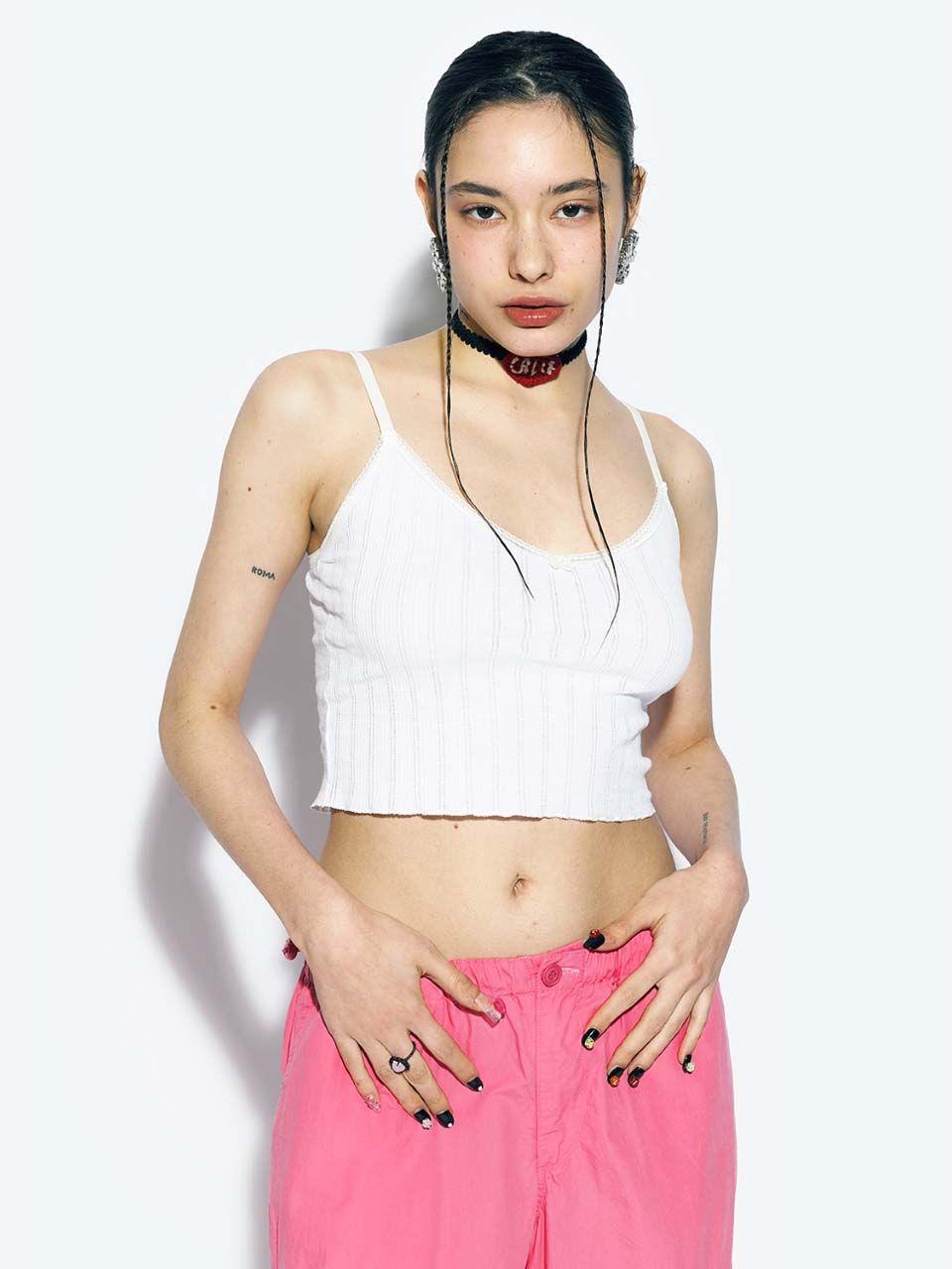 ◆as if calie◆ PARACHUTE CARGO PANTS PINK CA23APT010PK PARACHUTE CARGO PANTS PINK -www.asif-calie.com -