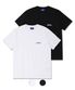 [2PACK]돌핀 아치로고 티셔츠 화이트 블랙 2팩