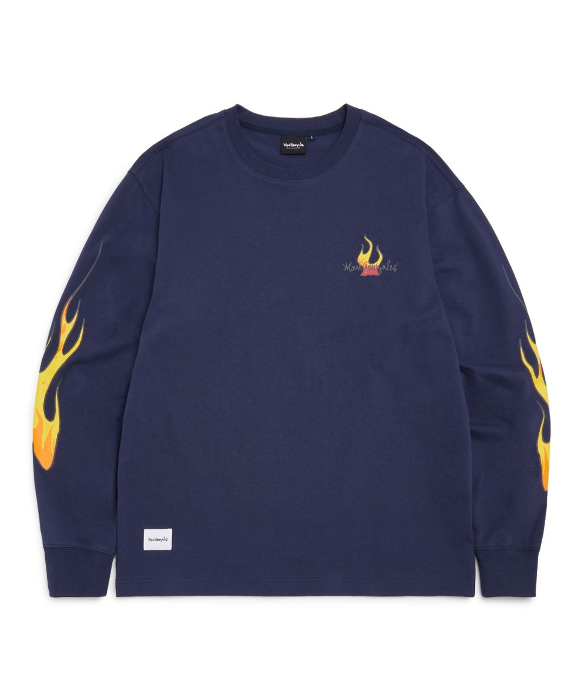 마크곤잘레스(MARK GONZALES) MG FIRE MULTI GRAPHIC L/S T-SHIRT - NAVY