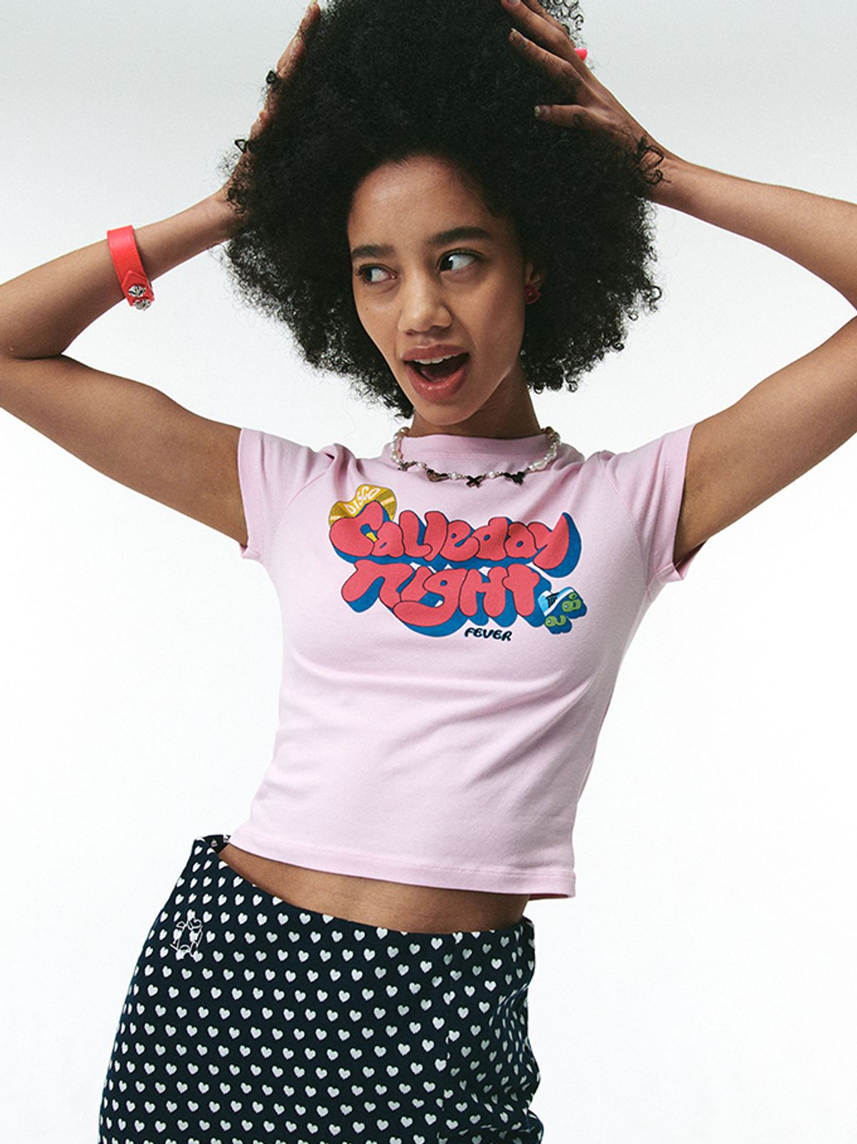 에즈이프 캘리(ASIF CALIE) CALIE FEVER TSHIRT PINK