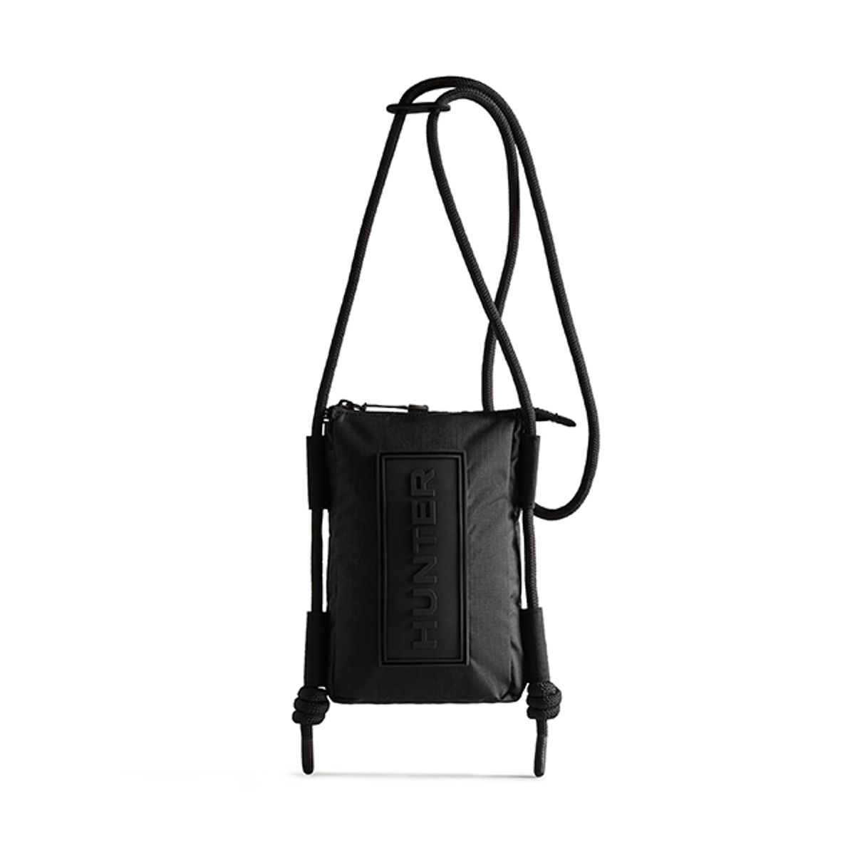헌터(HUNTER) [UNISEX] 트래블 립스탑 폰파우치 - 블랙 UBP1514NRSBLK