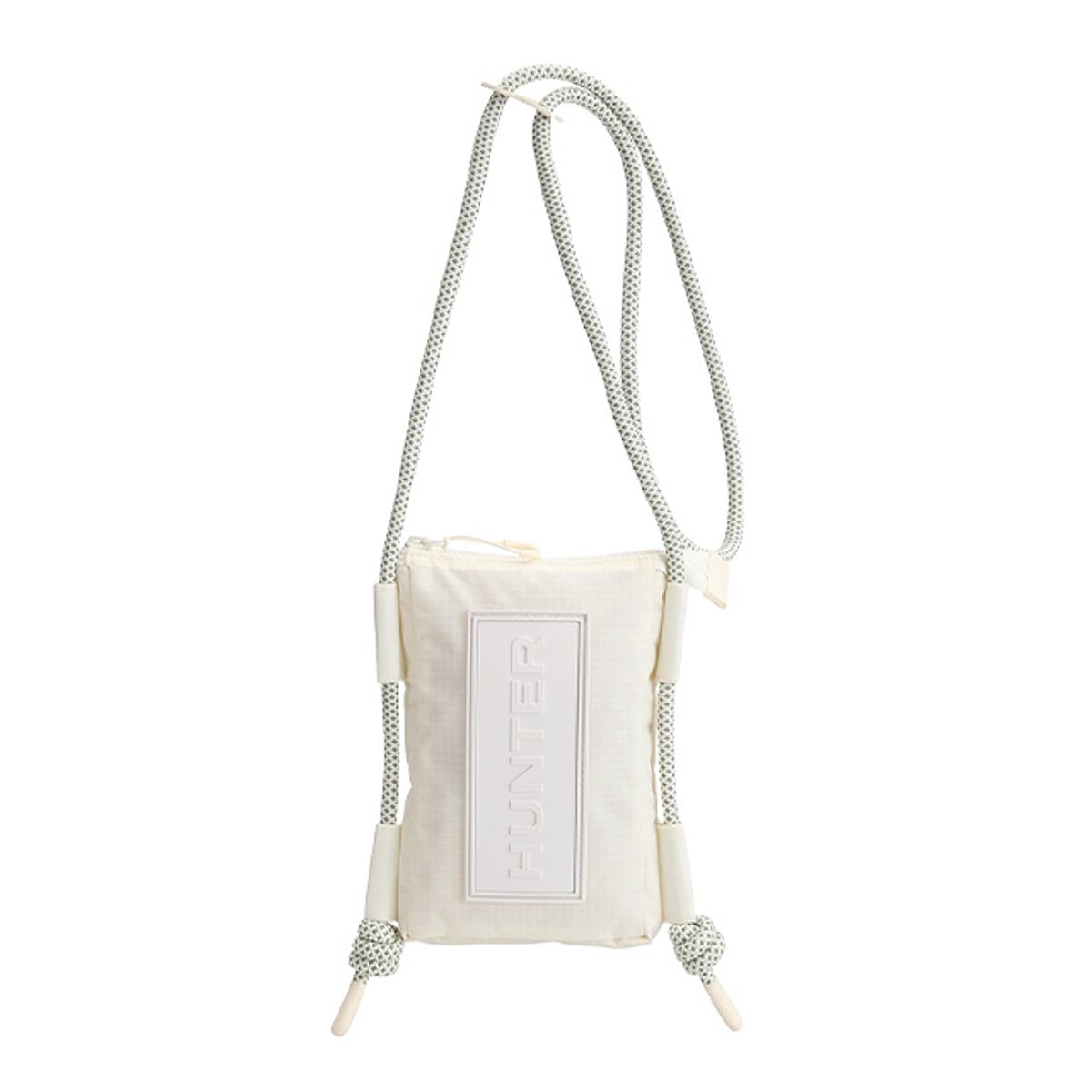 헌터(HUNTER) [UNISEX] 트래블 립스탑 폰파우치 - 셰이디드화이트 UBP1514NRSSHW